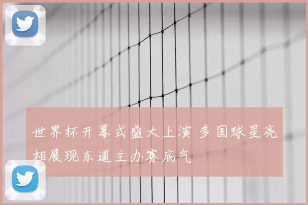 世界杯开幕式盛大上演 多国球星亮相展现东道主办赛底气